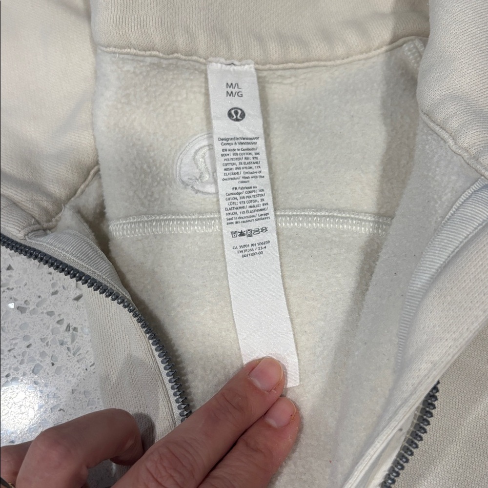 lululemon athletica scuba oversized funnel neck half zip - Picture 4 of 8